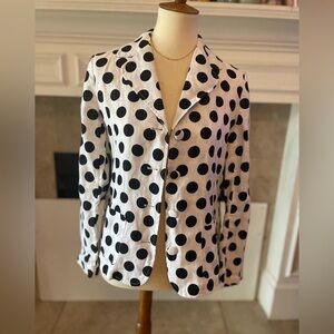 Vintage %100 Linen Blazer jacket with back ties. Size 4